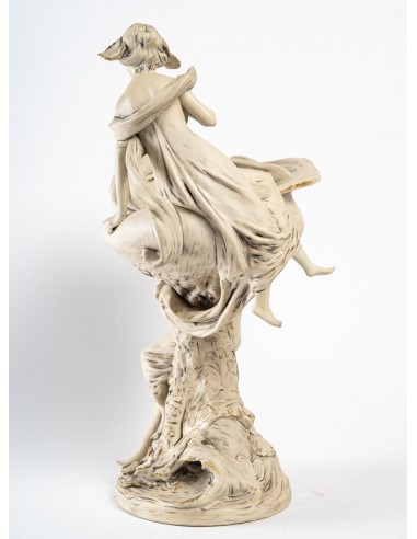 新艺术派饼干碗，波西米亚皇家杜克斯，1910-1920 年