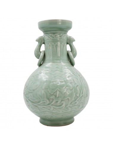 Jarra grande de celadon da China,...