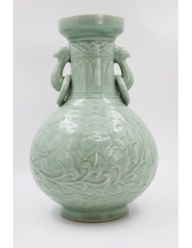 Large celadon vase from China, modern...