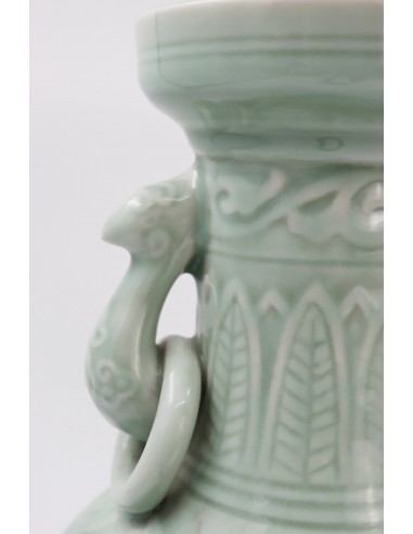 Large celadon vase from China, modern...