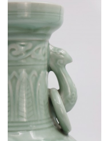 Large celadon vase from China, modern...