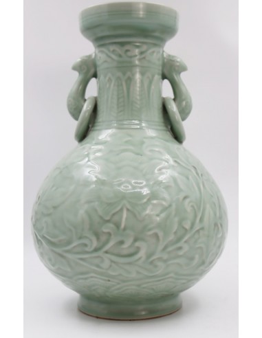Large celadon vase from China, modern...