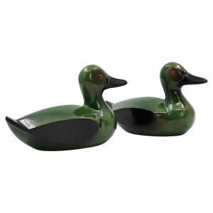 Two Ducks in lacquered...