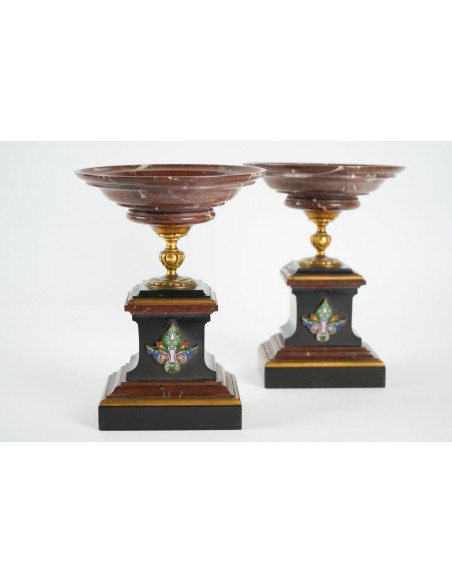 Napoleon chimney iii, horny eugenics, griotte marmor und belgium schwarz, golden bronze, paris, 1870-1880