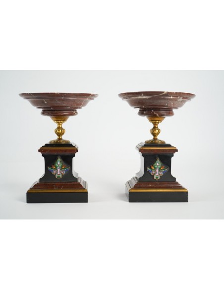 Napoleon chimney iii, horny eugenics, griotte marmor und belgium schwarz, golden bronze, paris, 1870-1880