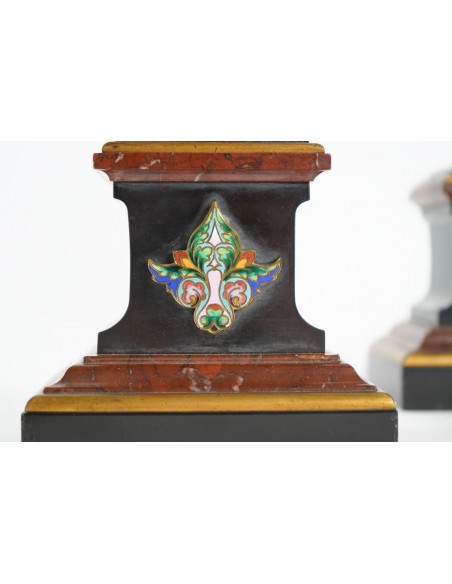 Napoleon chimney iii, horny eugenics, griotte marmor und belgium schwarz, golden bronze, paris, 1870-1880
