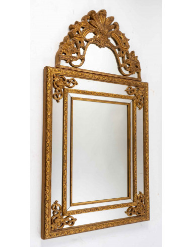 Antique Regency style glazed mirror.