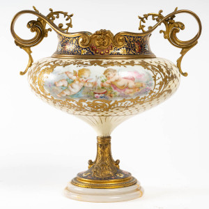 Macetero de porcelana de...