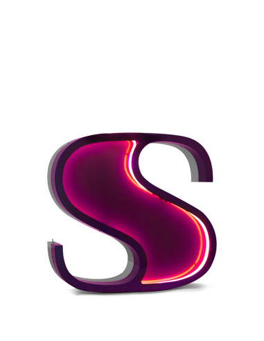 Graphic lamps letter s