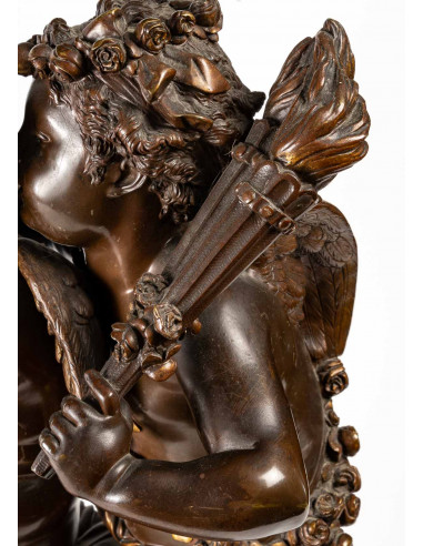 Important bronze by A. Carrier with...