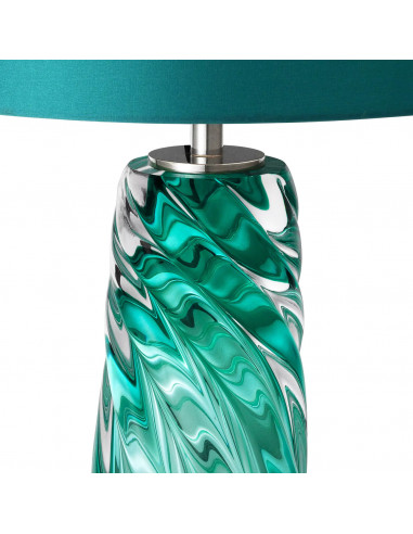 Lampe de table, verre massif...
