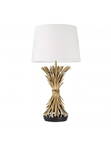 Lampe de table, finition laiton peint...