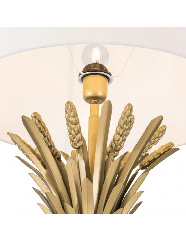 Lampe de table, finition laiton peint...