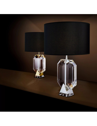 Lampe de table, finitions nickelée ou...