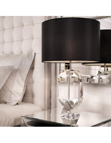 Lampe de table, finitions nickelée ou...