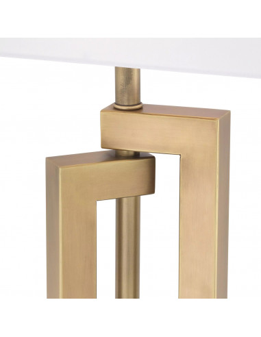 Lampe de table, finition laiton, base...