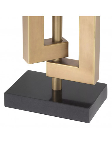 Lampe de table, finition laiton, base...