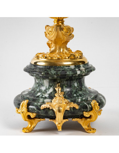 Paire de Candélabres en Bronze doré...