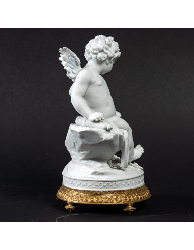 饼干瓷小天使，"L'ange aux oiseaux"，19 世纪晚期