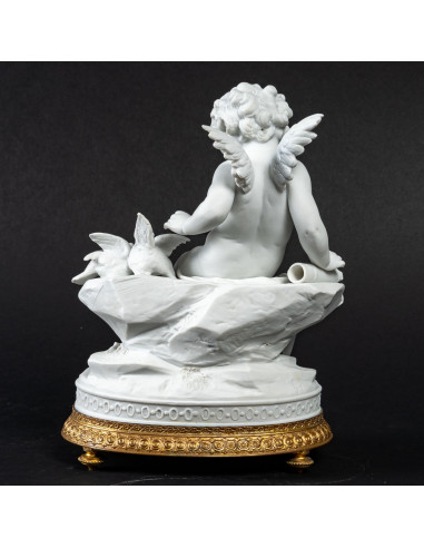 饼干瓷小天使，"L'ange aux oiseaux"，19 世纪晚期