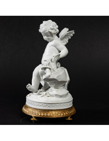 饼干瓷小天使，"L'ange aux oiseaux"，19 世纪晚期