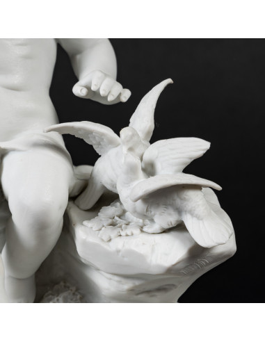 饼干瓷小天使，"L'ange aux oiseaux"，19 世纪晚期