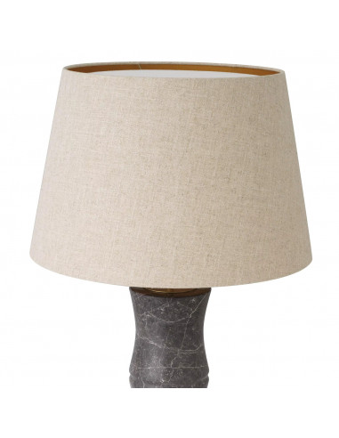 Lampe de table, finitions marbre gris...