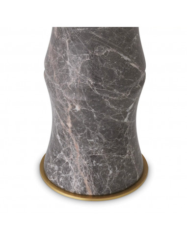 Lampe de table, finitions marbre gris...