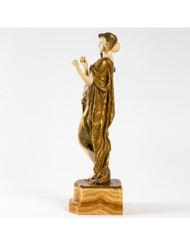 Sculpture en Chryséléphantine, XIXème...
