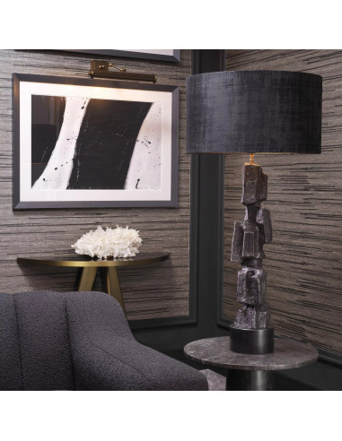 Lampe de table, finition laiton et...