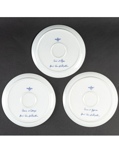 Three plates by Henri van der...