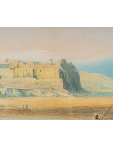 Orientalisches Gemälde Aquarell Ende...