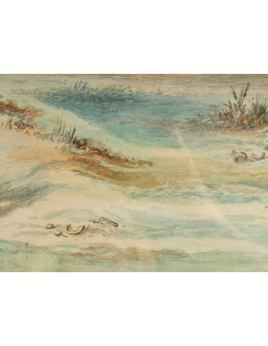 东方水彩画，19 世纪末。