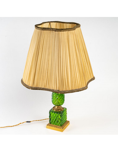 Lampada ananas verde e bronzo