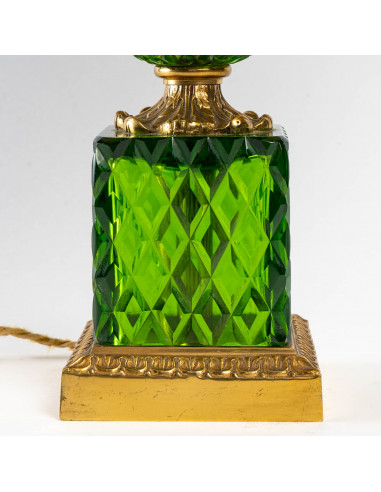 Lampada ananas verde e bronzo