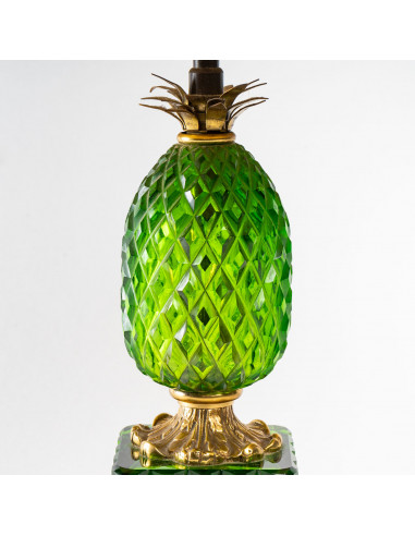 Lampada ananas verde e bronzo
