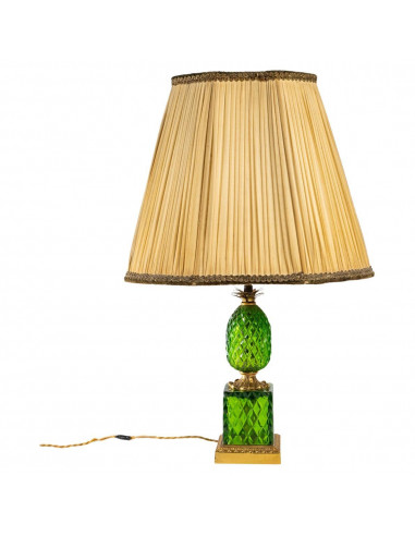 Lampada ananas verde e bronzo