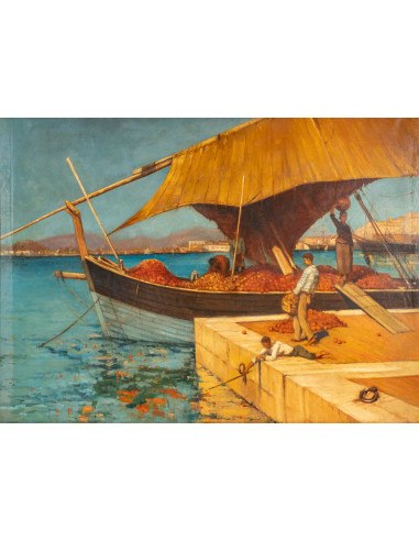 Orange merchants on the Mediterranean...