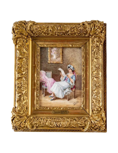 Porcelain Laure Lèvy Box End Xixth...