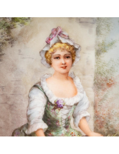 Tableau Portrait Sur Plaque En...