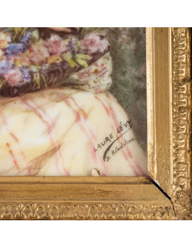 Tableau Portrait Sur Plaque En...
