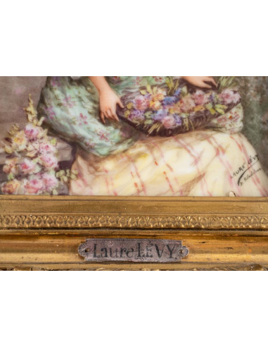Tableau Portrait Sur Plaque En...