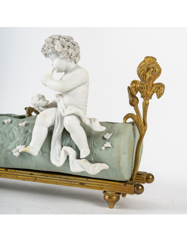 Petite Jardinière en biscuit, début...