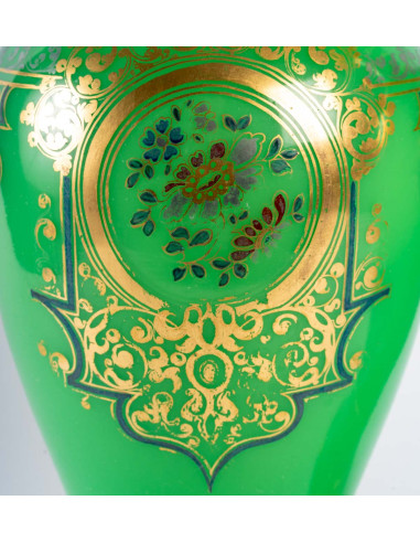 Paire de Vases en opaline 避免重复, Xixème世纪