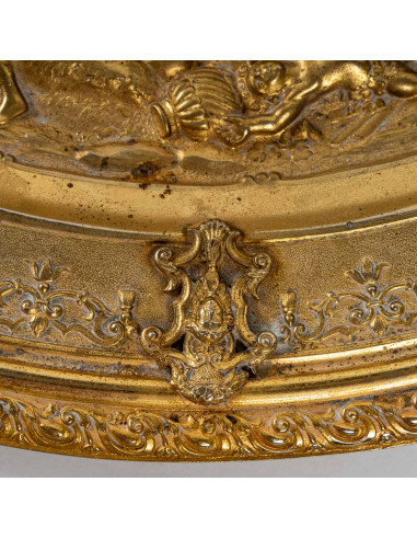 Gilt bronze tray, 19th century