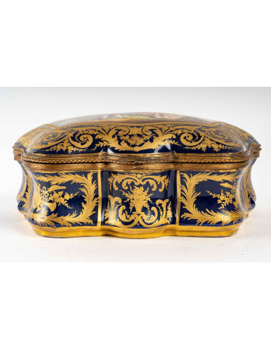 Porcelain box, Xixth century