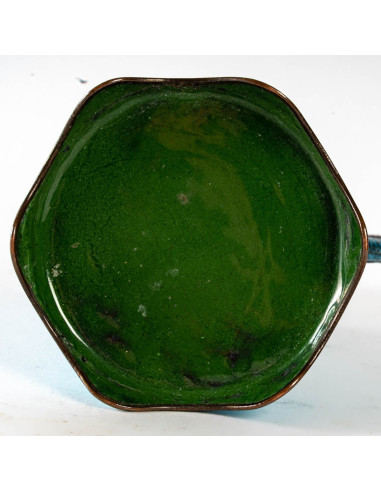 Japanese enamel teapot, end Xixth...