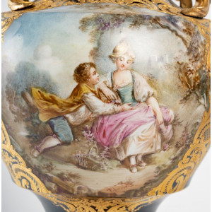 Vase en porcellanae bleu de... 2