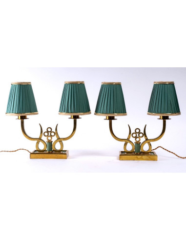 Pairon Lamps, House Leleu, Art Deco