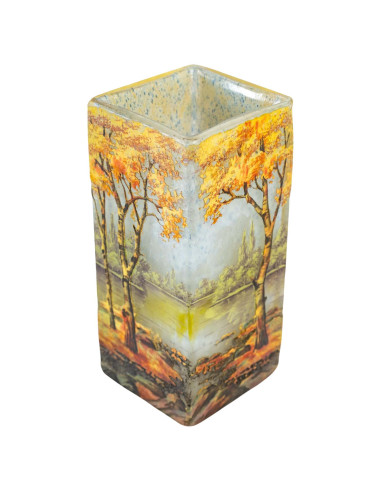 Daum Nancy glass paste, Vase, 1900